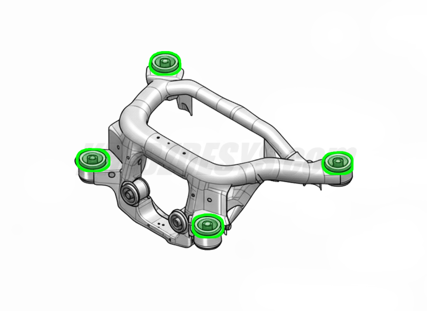 BMW E46 Rear Subframe Bushings – Polyurethane