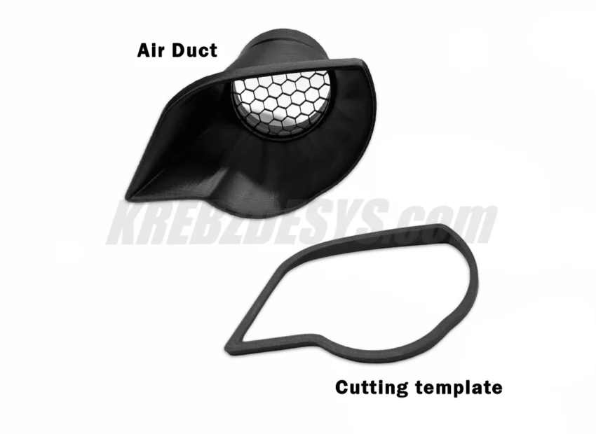 BMW E46 Front Headlight Air Duct – Cold Air Intake Mod (Drivers-side)