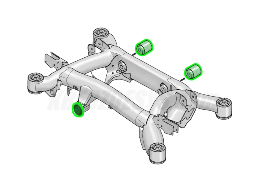 BMW E39 Rear Differential Bushings Sedan – Polyurethane